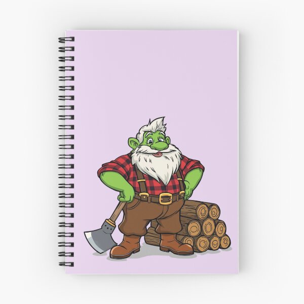 Item preview, Green dwarf lumberjack designed and sold by Art70shop.