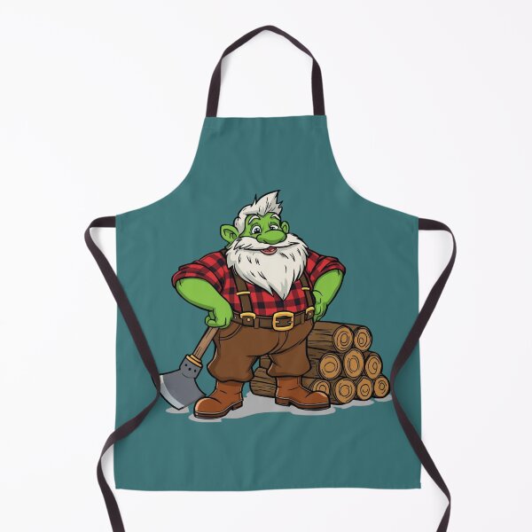 Item preview, Green dwarf lumberjack designed and sold by Art70shop.