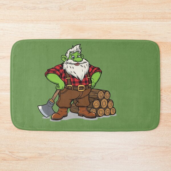 Item preview, Green dwarf lumberjack designed and sold by Art70shop.