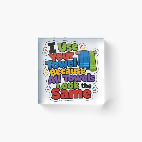 Item preview, Same Towel Marriage and Roommate Humor designed and sold by RedCircleArt.