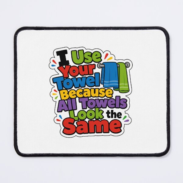 Item preview, Same Towel Marriage and Roommate Humor designed and sold by RedCircleArt.