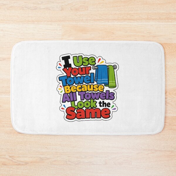 Item preview, Same Towel Marriage and Roommate Humor designed and sold by RedCircleArt.