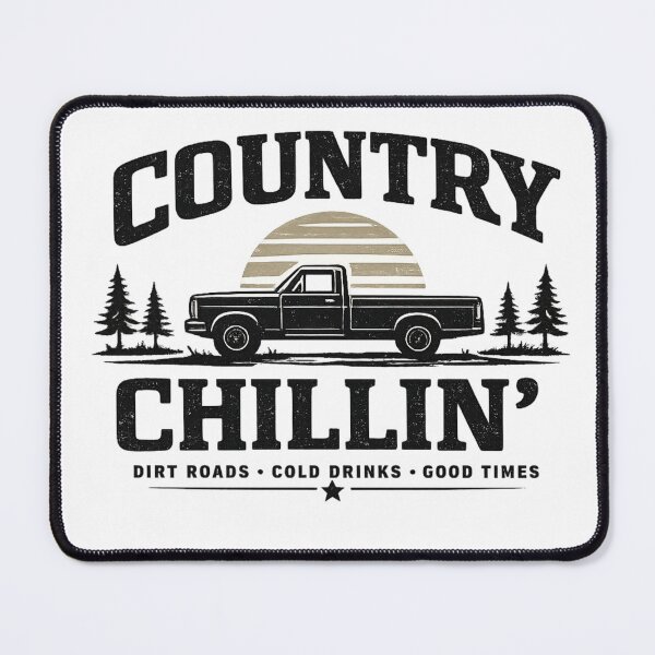 Item preview, Country Chillin’ Truck And Dirt Roads Design designed and sold by Redline Rural.