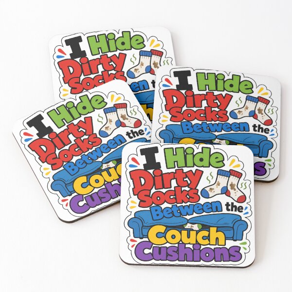 Item preview, Dirty Socks Couch Marriage and Roommate Humor designed and sold by RedCircleArt.