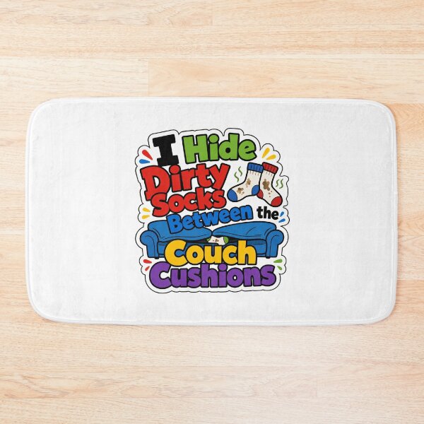 Item preview, Dirty Socks Couch Marriage and Roommate Humor designed and sold by RedCircleArt.