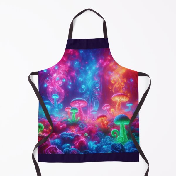 Item preview, Ethereal Neon Mushroom Forest - Psychedelic Glow Fantasy Art designed and sold by Sybille-Yates.