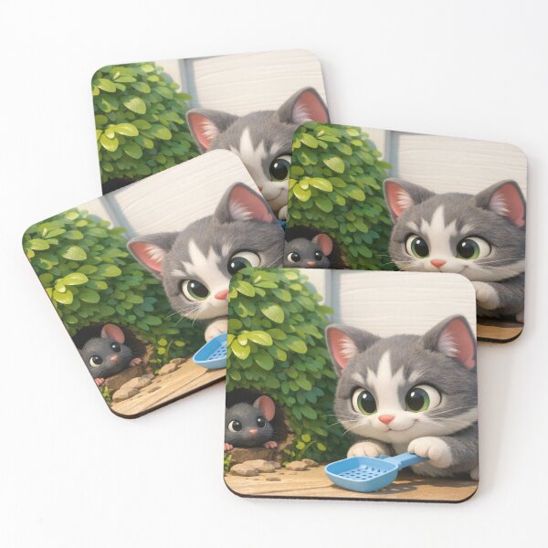 Item preview, An experienced cat is waiting to catch a mouse. designed and sold by Whose-sweat.