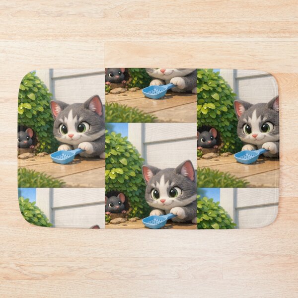Item preview, An experienced cat is waiting to catch a mouse. designed and sold by Whose-sweat.