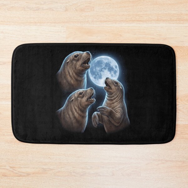 Item preview, Seal Howling Moon Art Animal Lover designed and sold by TerryConnells.