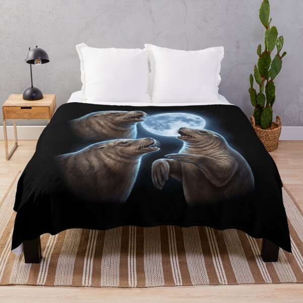 Item preview, Seal Howling Moon Art Animal Lover designed and sold by TerryConnells.