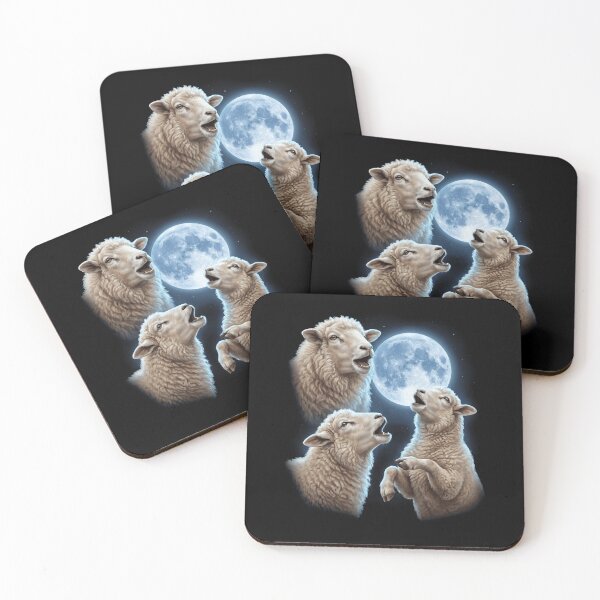 Artikelvorschau, Schafe heulen Mond Kunst Tierliebhaber entworfen und verkauft von TerryConnells.