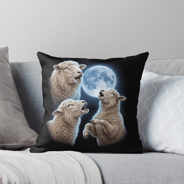 Item preview, Sheep Howling Moon Art Animal Lover designed and sold by TerryConnells.