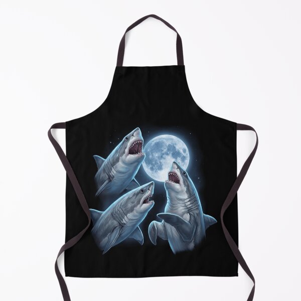 Item preview, Shark Howling Moon Art Animal Lover designed and sold by TerryConnells.