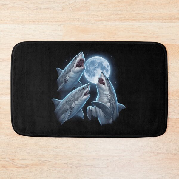 Item preview, Shark Howling Moon Art Animal Lover designed and sold by TerryConnells.