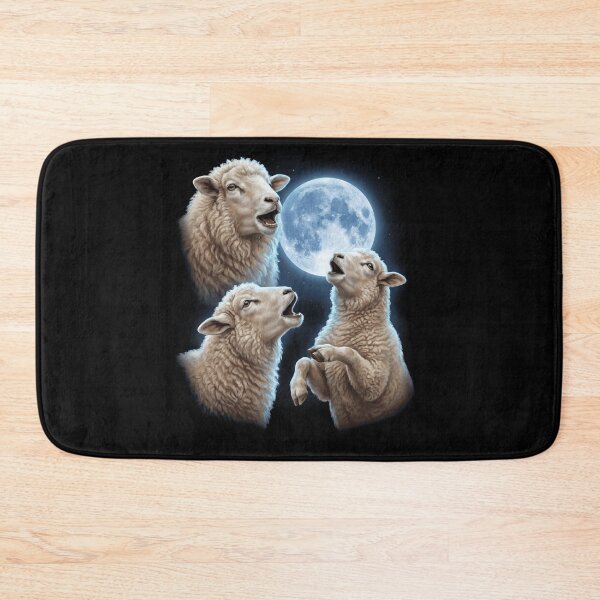 Item preview, Sheep Howling Moon Art Animal Lover designed and sold by TerryConnells.
