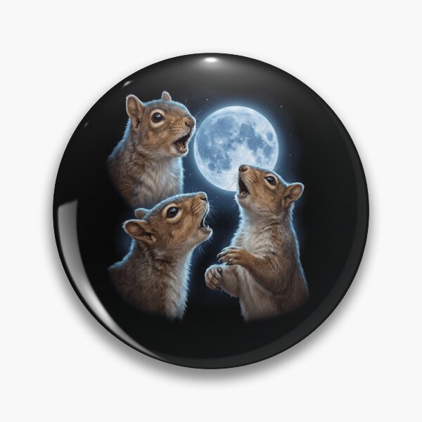 Item preview, Squirrel Howling Moon Art Animal Lover designed and sold by TerryConnells.
