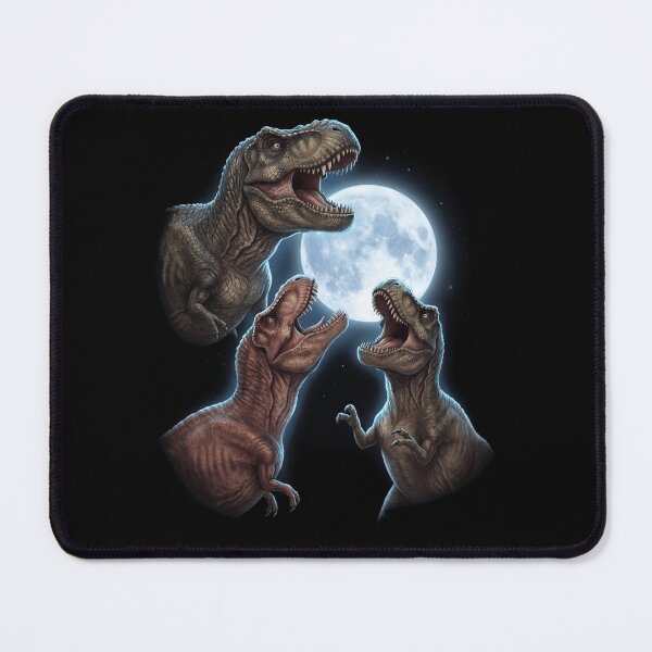 Item preview, T Rex Dinosaur Howling Moon Art Animal Lover designed and sold by TerryConnells.