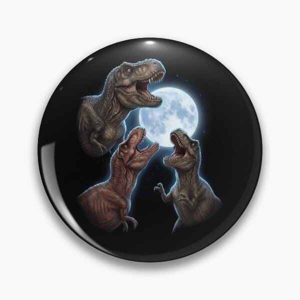 Item preview, T Rex Dinosaur Howling Moon Art Animal Lover designed and sold by TerryConnells.