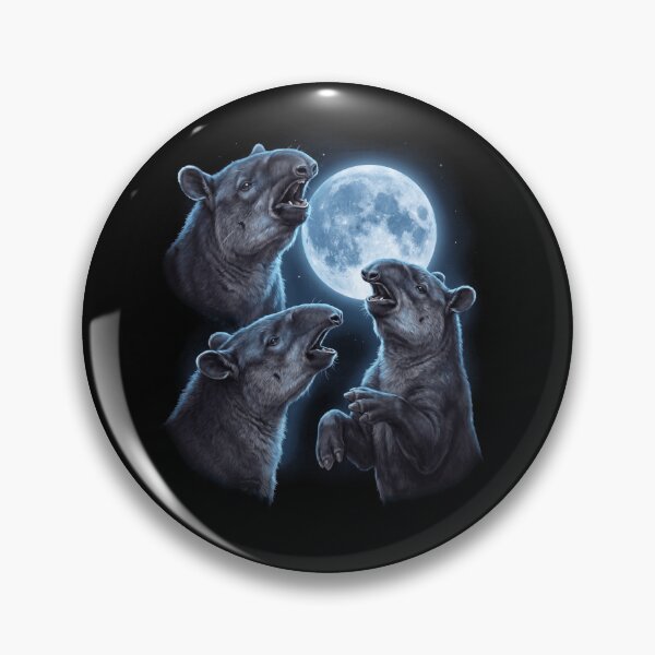 Item preview, Tapir Howling Moon Art Animal Lover designed and sold by TerryConnells.