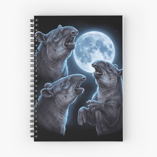 Item preview, Tapir Howling Moon Art Animal Lover designed and sold by TerryConnells.