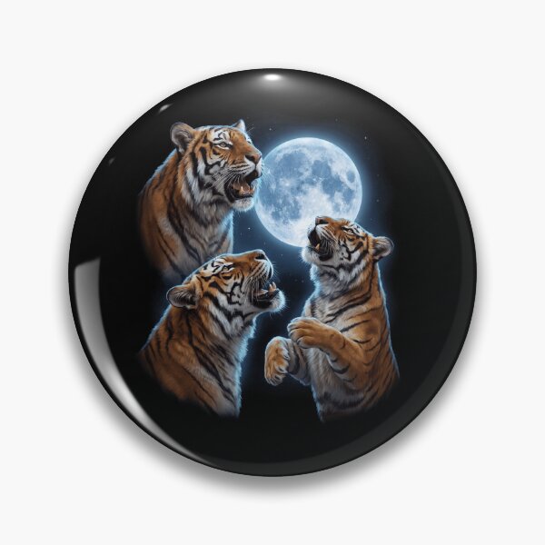Item preview, Tiger Howling Moon Art Animal Lover designed and sold by TerryConnells.