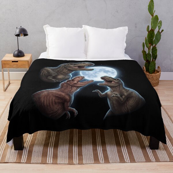 Item preview, T Rex Dinosaur Howling Moon Art Animal Lover designed and sold by TerryConnells.