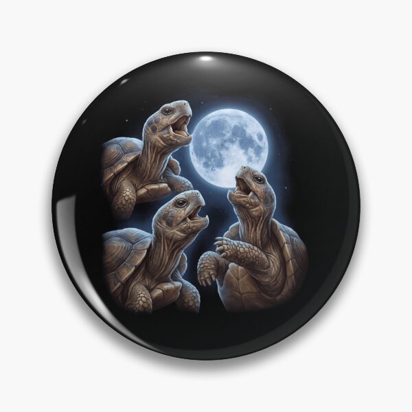 Item preview, Tortoise Howling Moon Art Animal Lover designed and sold by TerryConnells.