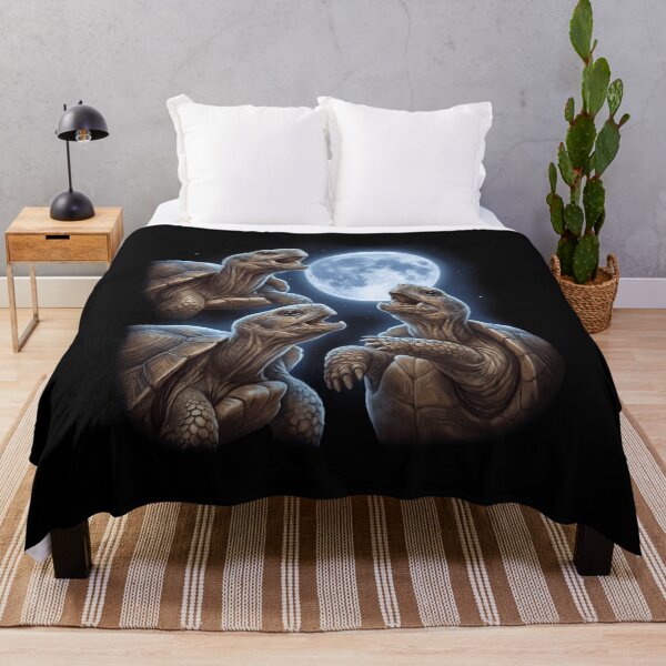 Item preview, Tortoise Howling Moon Art Animal Lover designed and sold by TerryConnells.