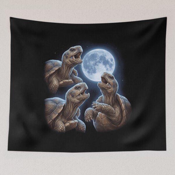 Item preview, Tortoise Howling Moon Art Animal Lover designed and sold by TerryConnells.