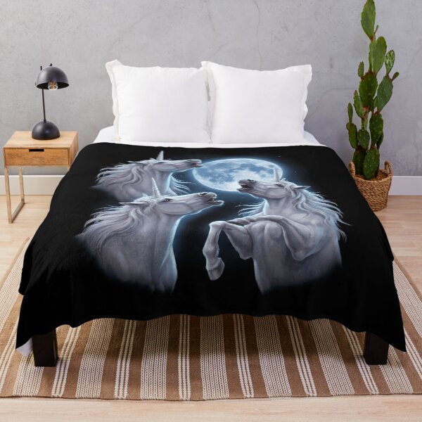Item preview, Unicorn Howling Moon Art Animal Lover designed and sold by TerryConnells.