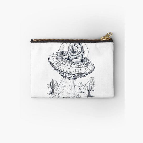 Item preview, Vintage Chow Chow Riding UFO Dog Mom Dad Lover designed and sold by DoodleTortle.