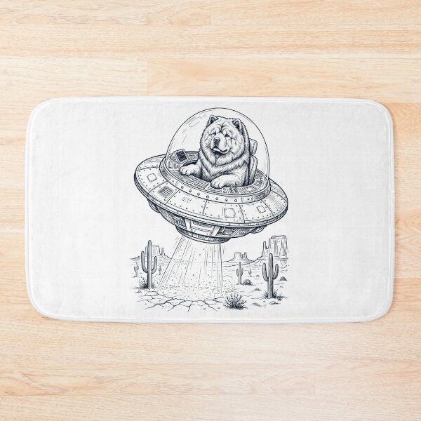 Item preview, Vintage Chow Chow Riding UFO Dog Mom Dad Lover designed and sold by DoodleTortle.