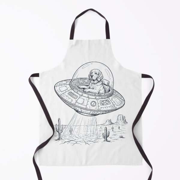Item preview, Vintage Clumber Spaniel Riding UFO Dog Mom Dad Lover designed and sold by DoodleTortle.