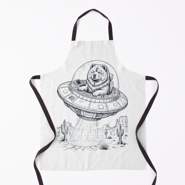 Item preview, Vintage Chow Chow Riding UFO Dog Mom Dad Lover designed and sold by DoodleTortle.