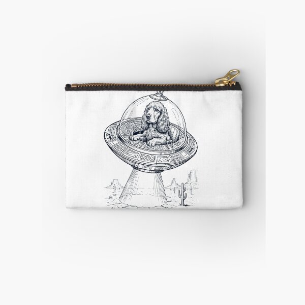Item preview, Vintage Cocker Spaniel Riding UFO Dog Mom Dad Lover designed and sold by DoodleTortle.