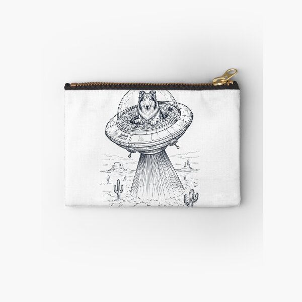 Item preview, Vintage Collie Riding UFO Dog Mom Dad Lover designed and sold by DoodleTortle.