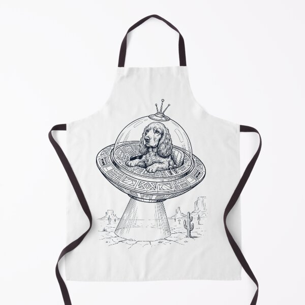 Item preview, Vintage Cocker Spaniel Riding UFO Dog Mom Dad Lover designed and sold by DoodleTortle.