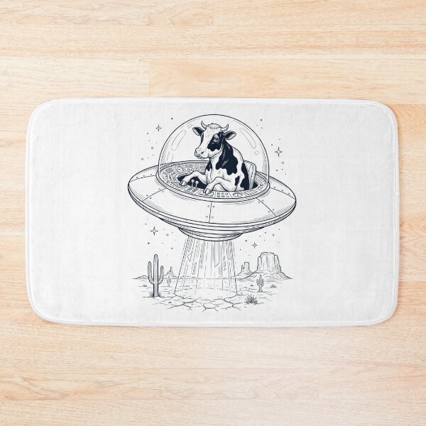 Item preview, Vintage Cow Riding UFO Animal Lover designed and sold by DoodleTortle.