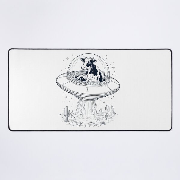 Item preview, Vintage Cow Riding UFO Animal Lover designed and sold by DoodleTortle.