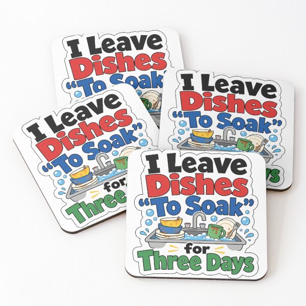 Item preview, Dishes To Soak Marriage and Roommate Humor designed and sold by RedCircleArt.