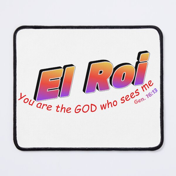 Item preview, El Roi – You are the God Who Sees Me | Christian Faith Inspirational Typography Design designed and sold by InfinityCulture.