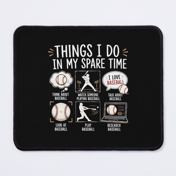 Item preview, Things I do in my spare time baseball designed and sold by zoes-ink.