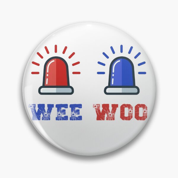 Item preview, Funny Red Blue Blinking Police Novelty Sirens with Sound Flashing WEE WOO Cop Joke  designed and sold by BuyShirtsOnline.