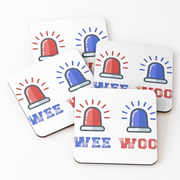 Item preview, Funny Red Blue Blinking Police Novelty Sirens with Sound Flashing WEE WOO Cop Joke  designed and sold by Space Ghettos.