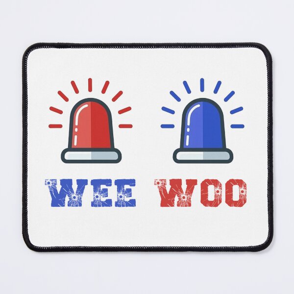 Item preview, Funny Red Blue Blinking Police Novelty Sirens with Sound Flashing WEE WOO Cop Joke designed and sold by BuyShirtsOnline.