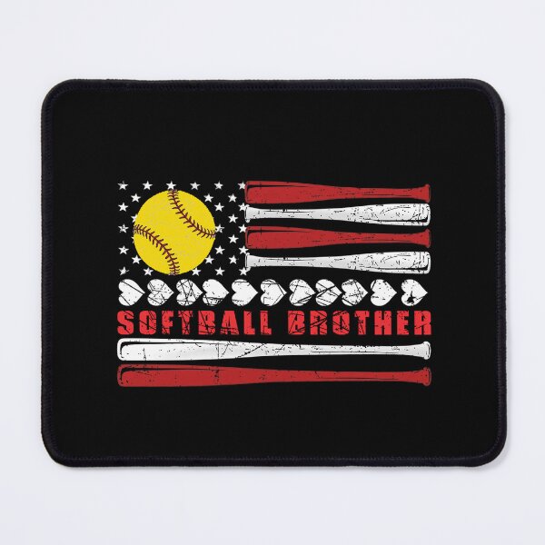 Item preview, Patriotic Softball Brother USA Tee designed and sold by LarryMBrown.