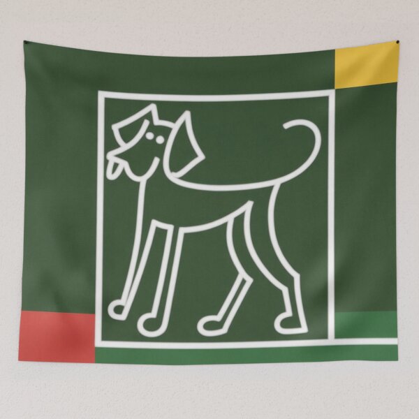 Item preview, Dog in Colorful Cubist Style Painting designed and sold by RAISC.