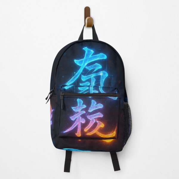 Item preview, Neon Cosmic Kanji Glow designed and sold by AI-Only Creations.