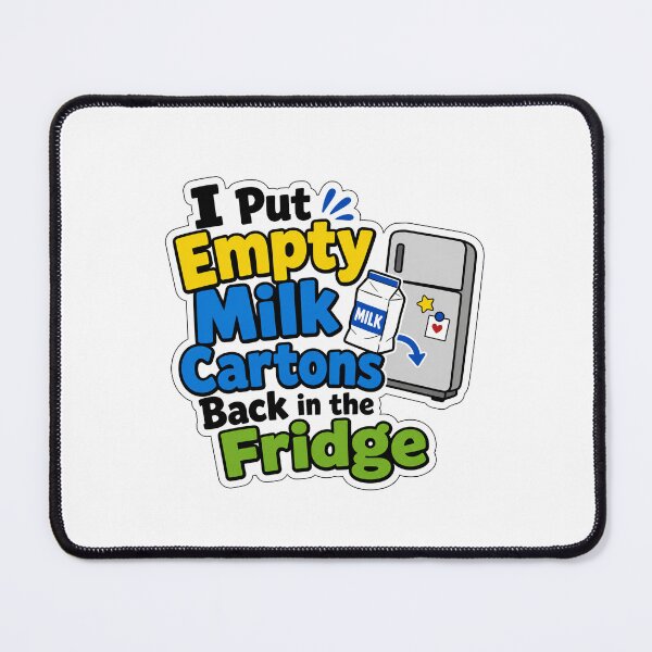 Item preview, Empty Milk Carton Marriage and Roommate Humor designed and sold by RedCircleArt.