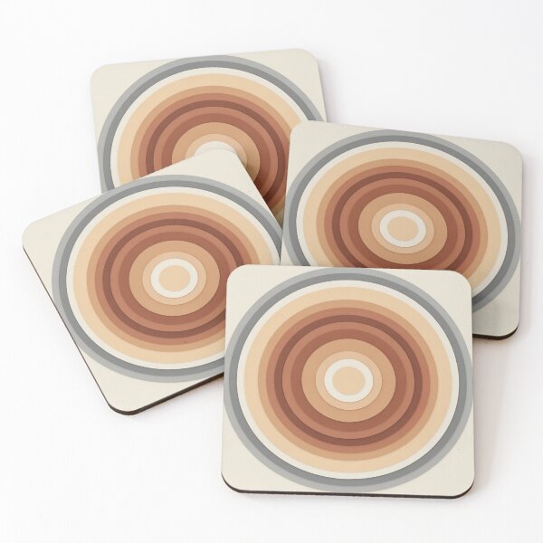 Item preview, Retro Earth Tones: Geometric Layered Circle Art designed and sold by TheDenimArt.